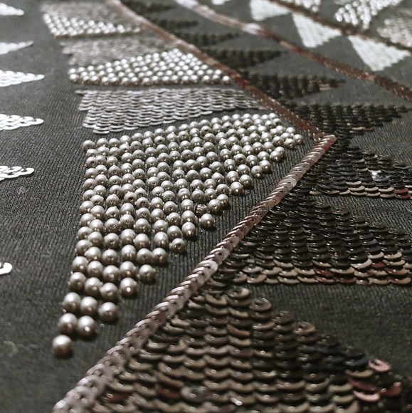 Express mini skirt, Aztec print skirt, sequence embroidered skirt - Picture 4 of 5